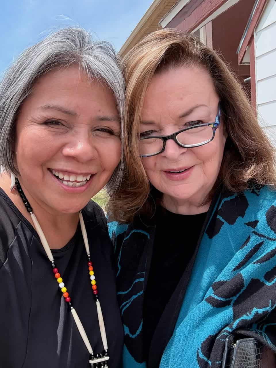 Mary Faus with Sheila